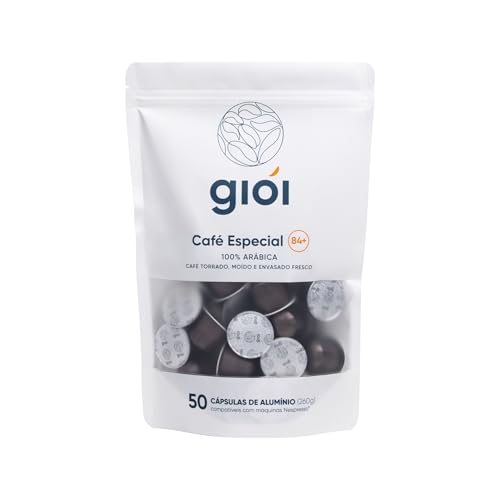 Gioi Café Especial, 100% Arábica, Cápsulas Compatíveis com Nespresso, 84+ (50 Cápsulas, Blend Alta)