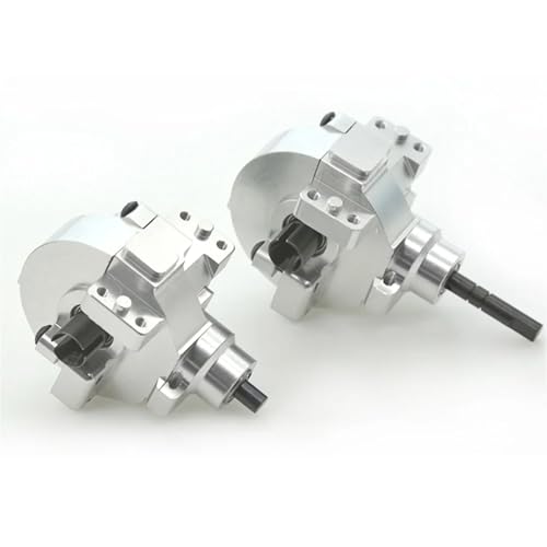 JVRWSC RC Coche Piezas para HSP 94101 94102 94103 94105 94106 94107 94108 94111 94118 94123 94170 1/10 RC Car Caja Cambios Delantera Y Trasera Metal Conjunto Caja Cambios con Engranaje Diferencial