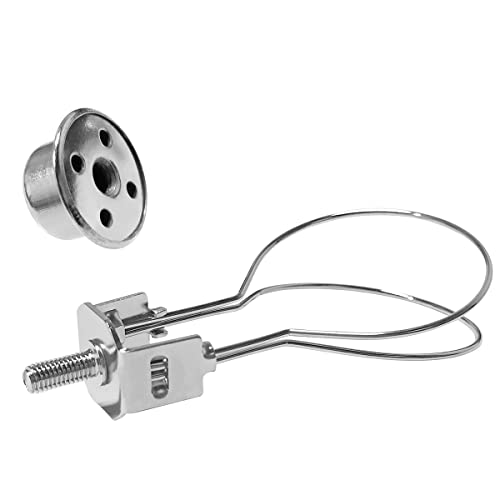 Clip On Lampshade Adapter, Lamp Shade Light Bulb Clip Adapter Includes Finial, Lamp Shade Holder For Clip On Light Bulbs(1Pcs, Silver) #TOP3