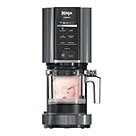 SharkNinja NC299AMZ CREAMi Ice Cream Maker, for Gelato, Mix-ins, Milkshakes, Sorbet, Smoothie Bowls & More, 7 One-Touch Programs, with (1) Pint Container Lid, Perfect Kids, Matte Black, 60 oz