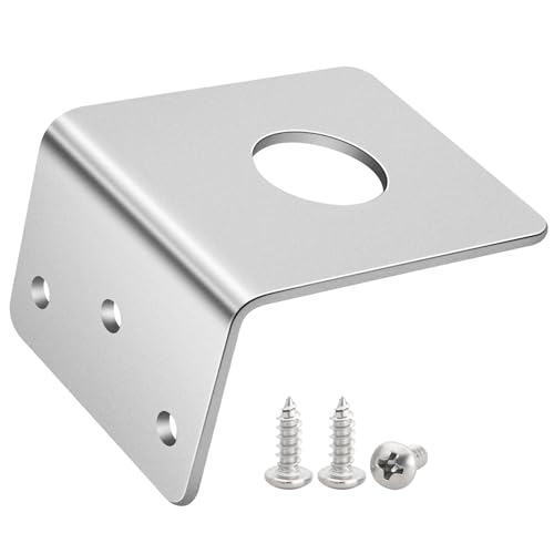 Anina L Bracket for NMO Antenna Mount 3/4 Hole Stainless Steel Bracket Compatible with Car Truck...