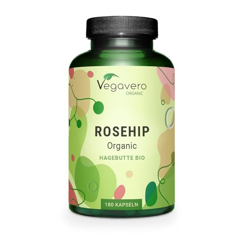 Vegavero Organic Rosehip Capsules 1400mg