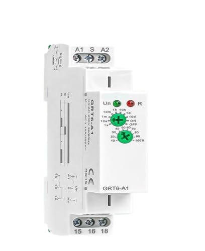 Minuterie électronique réglable ACDC 24-240V relais temporisé 10A