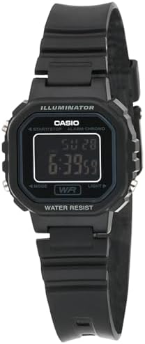 Casio #LA20WH-1B Women’s Black Chronograph Alarm LCD Digital Watch