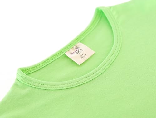 Image of Lilax Girls Short Puff Sleeve Cotton T-Shirt, Toddler & Little Girls Top | 95% Cotton Puff Sleeve Tee; Crewneck, Short Sleeve; Toddler & Girls Sizes 2T-12; for School, Play & Everyday; Machine Wash