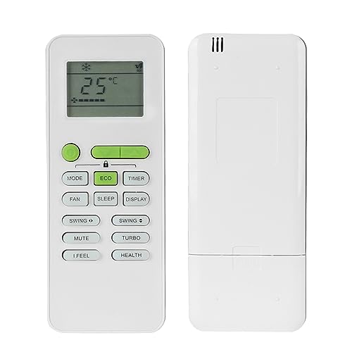 【Lista dei pacchetti & facile da usare】1 * Telecomando del condizionatore d'aria. Non è richiesto alcun accoppiamento o programmazione. Basta installare nuove batterie (non incluse) e il nostro telecomando può funzionare perfettamente!