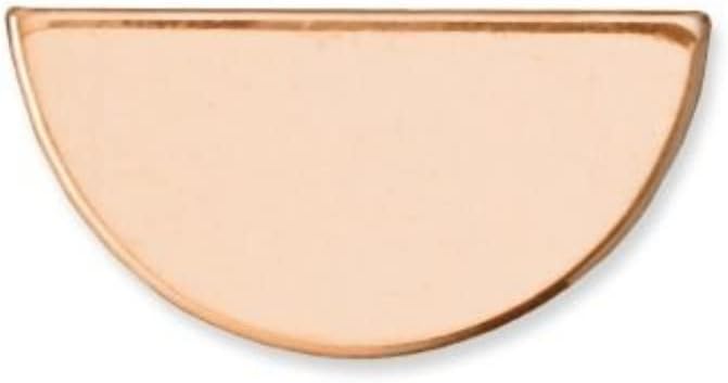 ImpressArt - Copper Half Moon Metal Stamping Blanks (24 Pack) for Jewelry Making, DIY Crafts Projects (3/4" x 3/8" Half Moon, Copper, 24 Pack)