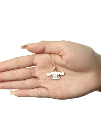 Hello Kitty Sanrio Womens Cinnamoroll Necklace 18", Flash-Plated Cinnamoroll Enamel 3D Pendant Necklace Official License4