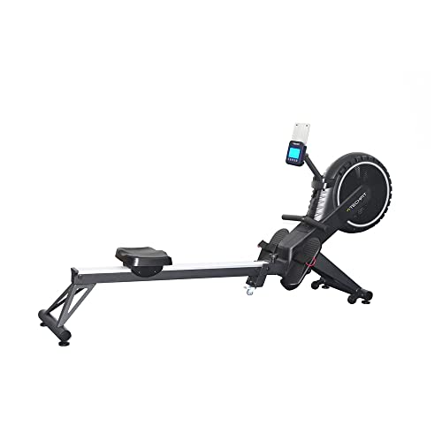 TechFit Rudergerät für zu Hause, magnetisches Bremssystem, geräuscharm, wartungsfrei, Schwungmasse: ca. 4,5 kg… – Bild 3