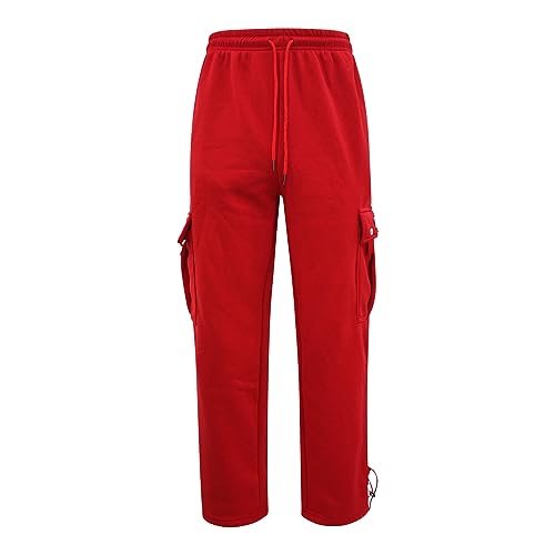Pantalon de course pour homme molleton chaud survêtement ample de sport - 3