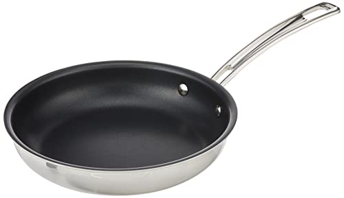 Image of Cuisinart MultiClad Pro 8 inch Open Skillet, 8-Inch, Non Stick Stainless Steel, MCPS22C-20NSN