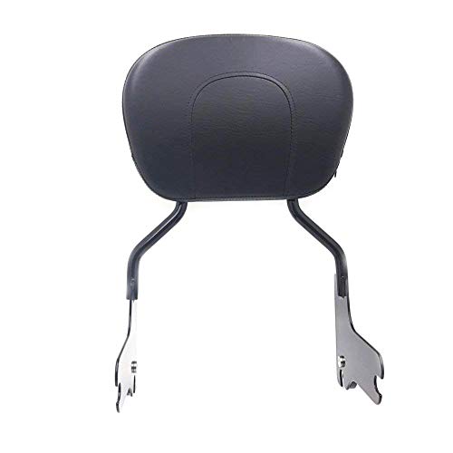 Asd Detachable Gloss Black Sissy Bar W/Passenger Backrest Pad & 4-Point Docking Hardware Kit Compatible With Harley Davidson Touring Road King Street Glide Electra Glide Road Glide 1997-2008 #TOP2