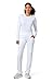 Iflex Scrubs for Women, Yoga-Inspired Knit Waistband Scrub Pants CK002, XL, White