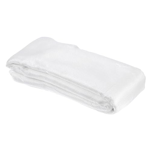 QUARKZMAN Glasfasergewebe 7 OZ/200g 6m(6,54 Yards) x1m x 0,18mm E-Glas Leinwandbindung Glasfaser 64,58 Quadratfuß, Gewebestoff für Boot RC Flugzeug Auto Surfboard Wanne Pool Reparatur