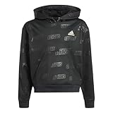 Rippbündchen adidas Kinder Hoodie BLUV Q4 Black-Gold mt 164