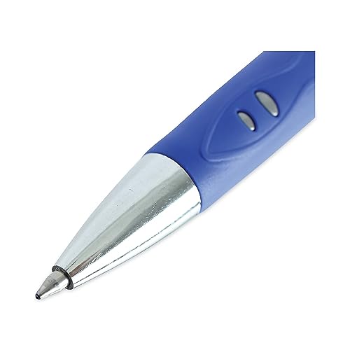 Bolígrafo retráctil Universal One gel azul mediano docena miniatura 6