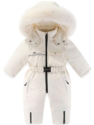 JELEUON Unisex Baby Clothes Winter Coats One-Piece Snowsuits Ski Suits Winter Windproof Romper Jackets Jumpsuits