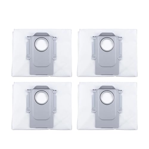 Sac à poussière compatible Roborock T8 Plus G10S Q7 - Filtre charbon actif blanc (4 pièces)