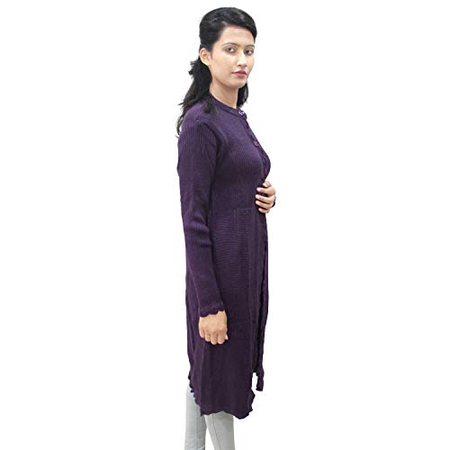 Image of Matelco Women's Wool Round Neck Cardigan