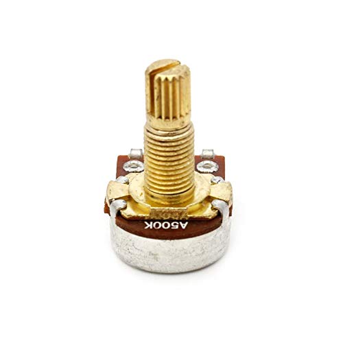 Miniatura 2 de Piezas de guitarra, 5 unidades, dorado, A500k, Ohm, audio, mini macetas, potenciómetro de guitarra para guitarra eléctrica