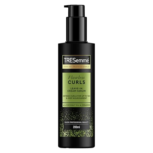 TRESemmé Flawless Curls Leave-In Cream Hair Serum hair treatment with Coconut Oil & Ceramide for deep nourishment & up to 72-hour curl definition 200 ml