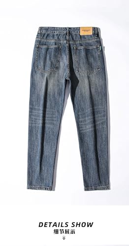 Jeans Pants Trousers Denim Washed Design Sense Men's Business Commuting Versatile Slim Fit and Slimming Plus Size Men3