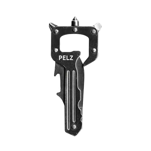 Pelz KeyTool Silver 12-in-1 Keychain Multi Tool with Carabiner