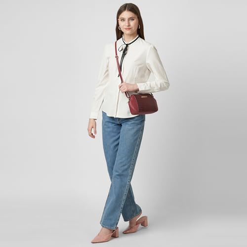 Image of Caprese York Small Sling Bag for Women with Adjustable Strap & Zipper Closure for Comfortable Wear | Versatile Handbag for Everyday Use, Travel, and Special Occasions