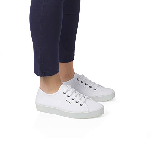 St. Tropez Sustainable Sneakers for Women - Classic Style Breathable Eco Canvas Upper, Comfy Low Wedge Rubber Sole, Artisan Crafted and Handmade Shoes, Made in Europe2