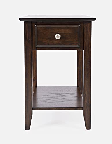 Jofran:, Chairside Table, 16"W X 24"D X 26"H, Espresso Finish, (Set Of 1) #TOP25