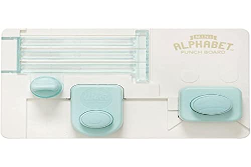 Rayher Mini Alphabet Punch Board Blister Pack, Miscellaneous, Grey, 2.2 x 1.85 x 0.49 cm