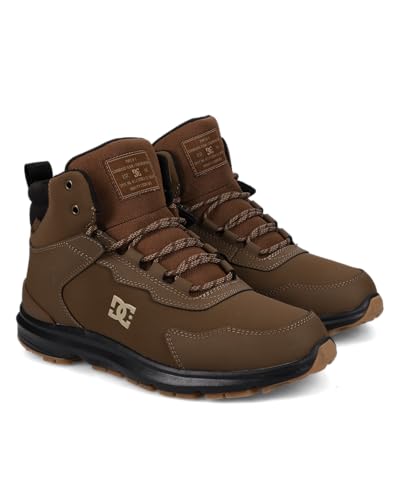 DC Shoes Men's Mutiny WR Sneaker, Brown/Black, 12.5