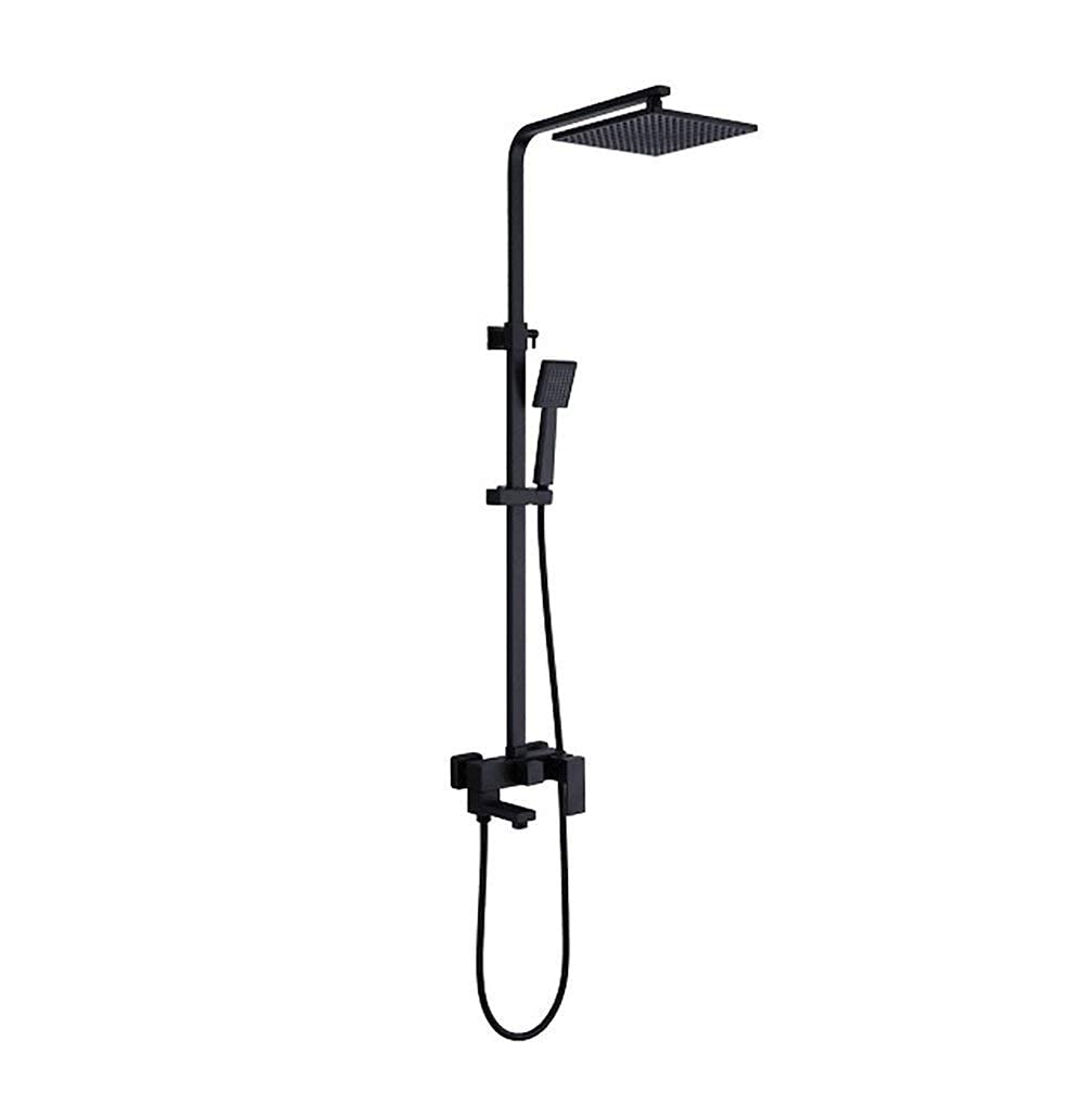 Robinet en cuivre anti-calcaire et ensemble douche noir pour rénovation