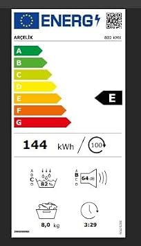 Arçelik 802 KMX 8 Kg Kurutma Makinesi [Enerji Sınıfı E]