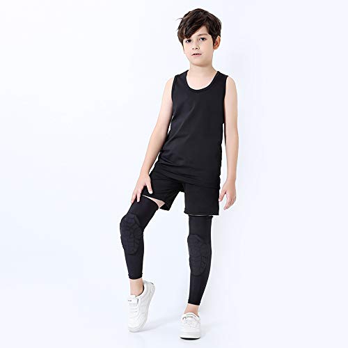 Mangas de perna, Andoer Mangas de compressão para pernas infantis Mangas antiderrapantes para as per