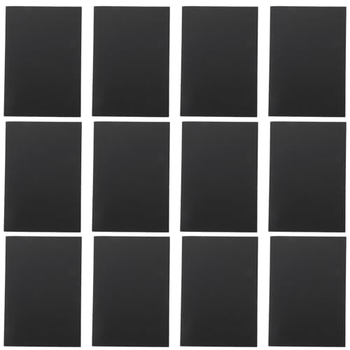 Bloc de notas de viaje A5 Hohopeti, paquete de 12 cuadernos de papel kraft negro para uso diario