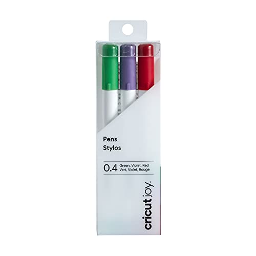 Cricut Pen Set, Red, Green, Violet, For Joy, 3 Unità