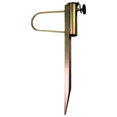 AmandaJ Beach Umbrella Sand Holder,Pole Portable Holder Anchored Stake Perfect for Flag,Umbrella,Fishing Rod,IdealS for Use in Soil,Sand Cover