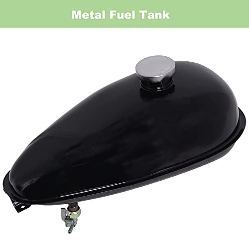 4L Gas Tank For Motorized Bicycle, Gas Tank For Motorized Bicycle With Cap Spark Plug Petcock Fuel Line Filter, For 49Cc 60Cc 80Cc Engine Motorized Bicycle #TOP1