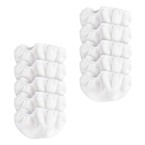 Navaris Paño de Microfibra para Vaporeta Aspiradora - Set 10x Mopa para Vaporeta de Repuesto Aspiradora Vapor Eléctrica 46387-6 x 10 cm - imagen 7