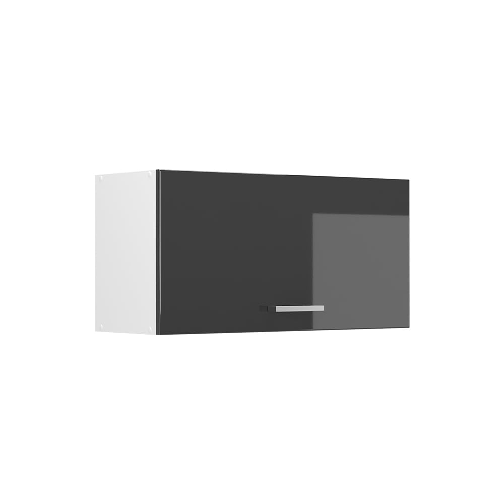 Vicco Wall cabinet Raul, Anthracite high gloss/White 80 cm — image 1