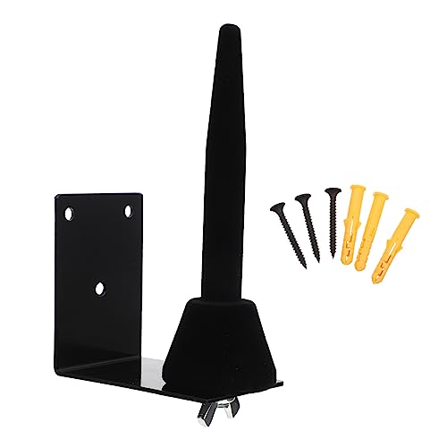 Toddmomy Black Pipe Hanger Wall-mounted Clarinet Flute Rack Sturdy Display Holder for Music Instruments