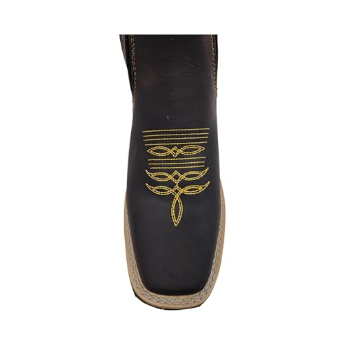 Dona Michi Men Genuine Leather Square Toe Short Ankle Boots Handcrafted4