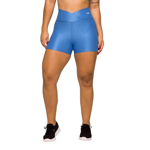 Conjunto Fitness Academia Feminino Top Costas Abertas e Short Cós Cruzado Poliamida Treino Coleção G