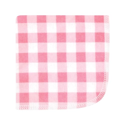 Image of Hudson Baby Unisex Baby Flannel Cotton Poly Washcloths, Butterfly Floral 12 Pack, One Size