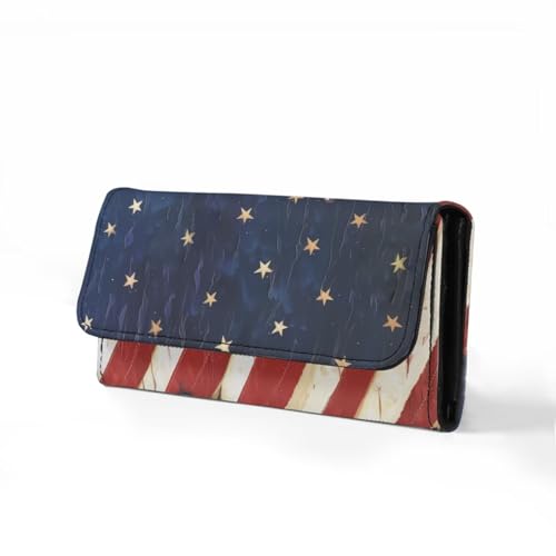 Image of AFPANQZ Womens Wallets Leather Trifold Multi Card Holder Slots Wallet, American Butterfly Ladies' Leather Card Pouch Bag for Keys Lipstick Cit Cards Holder