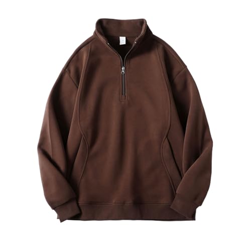 Sweat-shirt col montant pull ample automne GUOYUXIAO haut chaud manche longue