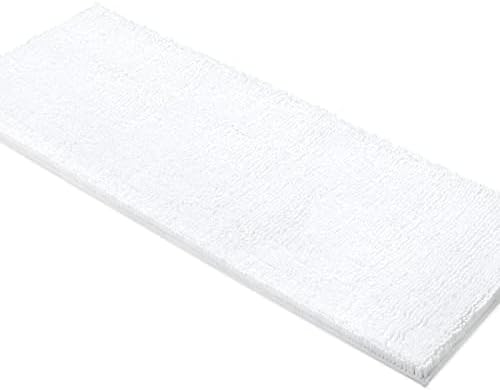 MAYSHINE Chenille Bath Mat, Non Slip Bathroom Mat for Bathroom, Absorbent & Machine Washable Toilet Mat, Soft Plush Bathroom Rug, Bathroom Accessory (Charcoal Grey, 60x100cm)