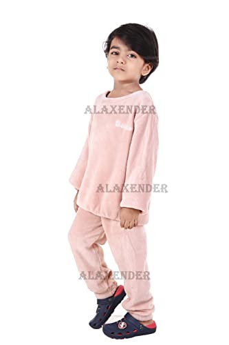 Image of Winter Night Suit for Kids Top & Pajama Set (Warm Fleece) Size (4 to 6 Years Kids)