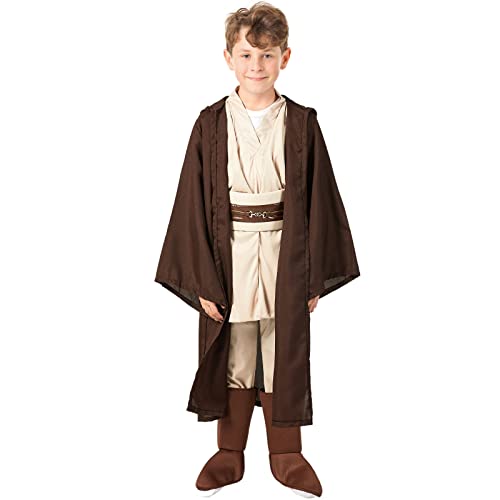 Crazycos Jedi Kostüm Kinder, Krieger Kostüm Umhang Kapuze, Robe...